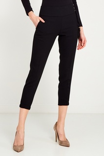 Черные брюки с манжетами Elisabetta Franchi