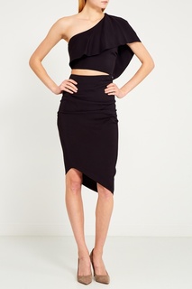 Короткое асимметричное платье Elisabetta Franchi