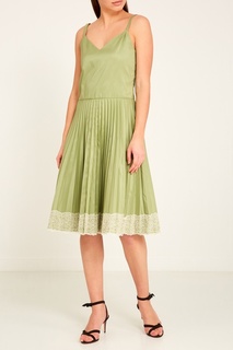 Зеленое хлопковое платье RED Valentino