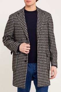 Пальто с контрастным узором Canali