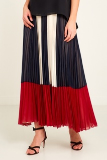 Юбка с плиссе и широкой полоской RED Valentino