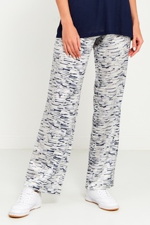 Шелковые брюки с контрастным принтом Amina Rubinacci