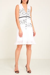 Платье с принтом и плиссе Carven