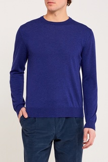Синий кашемировый пуловер Canali
