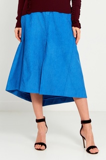 Голубая юбка в рубчик Nina Ricci