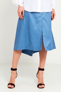 Расклешенная голубая юбка Nina Ricci