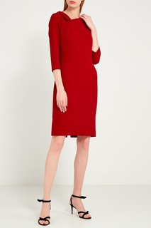Красное платье с асимметричным вырезом Moskada