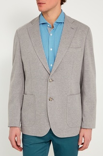 Серый трикотажный пиджак IC MEN