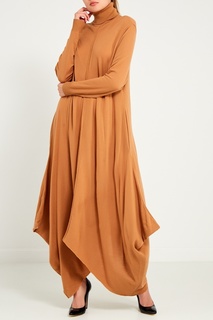 Длинное коричневое платье-свитер Stella Mc Cartney