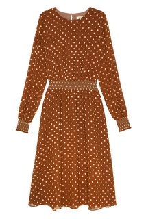 Коричневое платье в горошек Akhmadullina Dreams