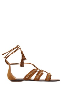 Кожаные сандалии Tulum Flat Aquazzura