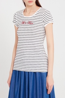 Футболка из хлопка в рубчик Rag&Bone