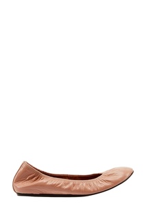 Розовые лакированные балетки Lanvin