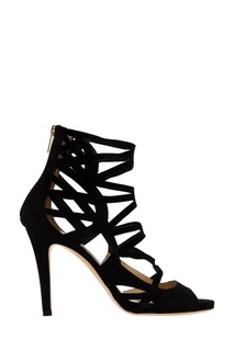 Черные замшевые босоножки Jimmy Choo