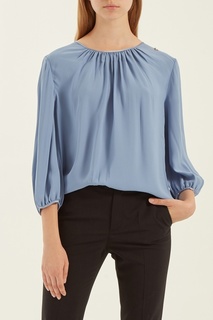 Голубая блузка Elisabetta Franchi