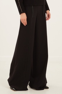 Широкие черные брюки Elisabetta Franchi