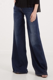 Синие джинсовые брюки Elisabetta Franchi