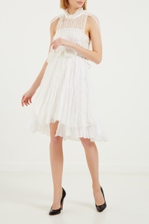 Воздушное белое платье Elisabetta Franchi