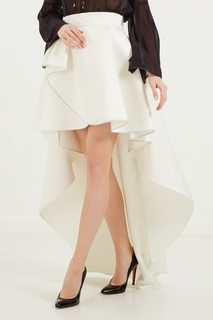 Асимметричная белая юбка Elisabetta Franchi