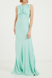 Платье макси мятного цвета Elisabetta Franchi