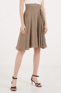 Юбка оттенка хаки Elisabetta Franchi
