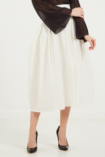 Белая юбка из хлопка Elisabetta Franchi