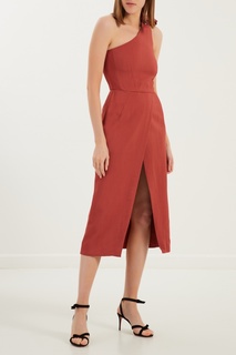 Красное платье с бантом Elisabetta Franchi