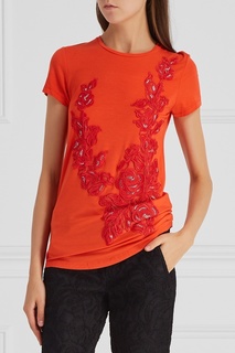 Футболка с вышивкой Blumarine
