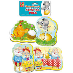 Мягкие пазлы Vladi Toys "Baby puzzle" Сказки Курочка ряба