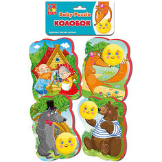 Мягкие пазлы Vladi Toys "Baby puzzle" Сказки Колобок