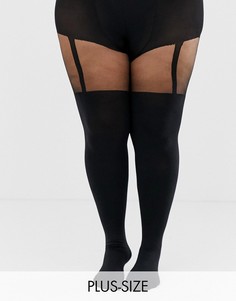 Черные колготки со швами Pretty Polly curve - Черный