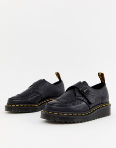 Черные туфли на платформе с тисненой отделкой Dr Martens Ramsey II - Черный