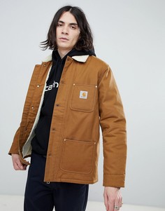 Коричневое пальто с подкладкой из искусственного меха Carhartt WIP Phonix - Коричневый