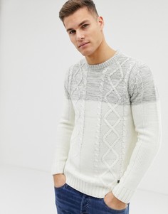 Контрастный джемпер Brave Soul - Кремовый