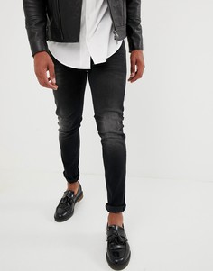 Черные джинсы скинни из денима плотностью 12,5 унц ASOS DESIGN - Черный