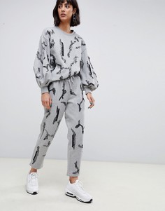 Декорированные джоггеры из комплекта ASOS WHITE - Серый
