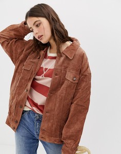 Замшевая куртка Free People - Розовый