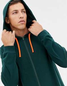Зеленый комбинезон из органического хлопка с капюшоном ASOS DESIGN - Зеленый