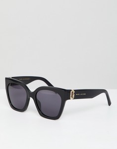 Большие квадратные солнцезащитные очки Marc Jacobs - Черный