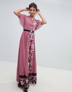 Платье макси с цветочным принтом Little Mistress - Мульти