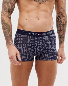 Шорты-боксеры с принтом Tommy Hilfiger - Темно-синий