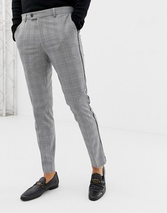 Брюки скинни в клетку River Island - Черный