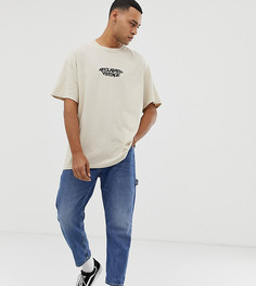 Oversize-футболка с логотипом Reclaimed Vintage inspired - Светло-бежевый