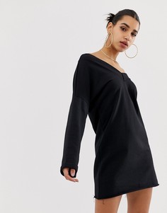 Трикотажное платье с открытыми плечами ASOS DESIGN - Мульти