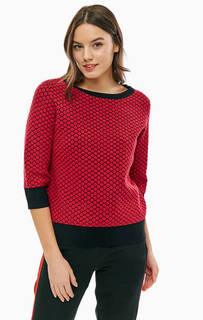 Красный джемпер оверсайз из вискозы Gerry Weber