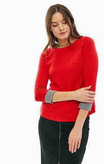 Джемпер красного цвета с длинными рукавами Comma