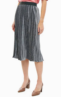 Серая бархатная юбка с плиссировкой Gerry Weber
