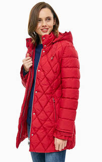 Красная стеганая куртка со съемным капюшоном Gerry Weber