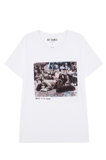 Белая футболка с фотопринтом James — Jim Morrison KO Samui