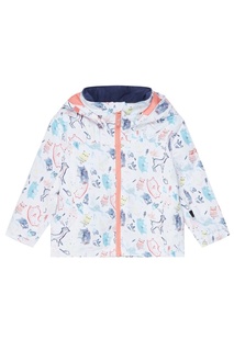 Белая куртка Mini Jetty с принтом Roxy Kids